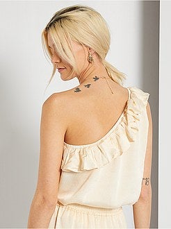 Top em malha crepe - Kiabi