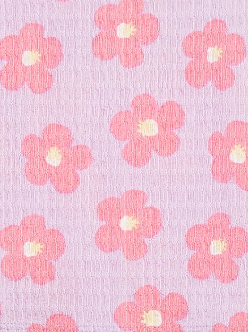 Top em malha gofrada com motivos - Kiabi