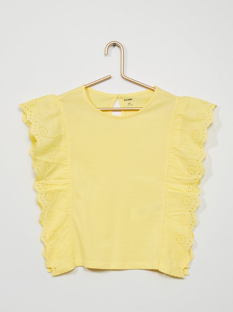 Top em malha jersey AMARELO - Kiabi
