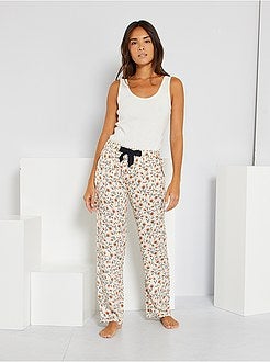 Top em malha pointelle - Kiabi