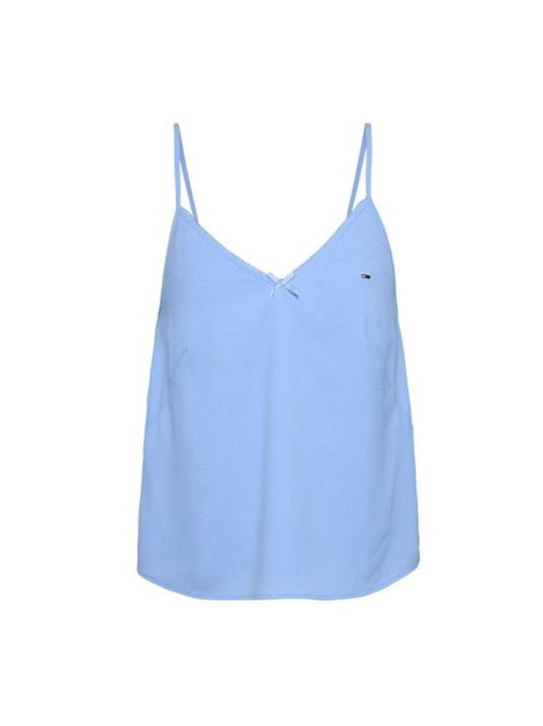 Top Essencial Azul para Mulher Tommy Hilfiger - Kiabi Top Essencial Azul para Mulher Tommy Hilfiger - Kiabi