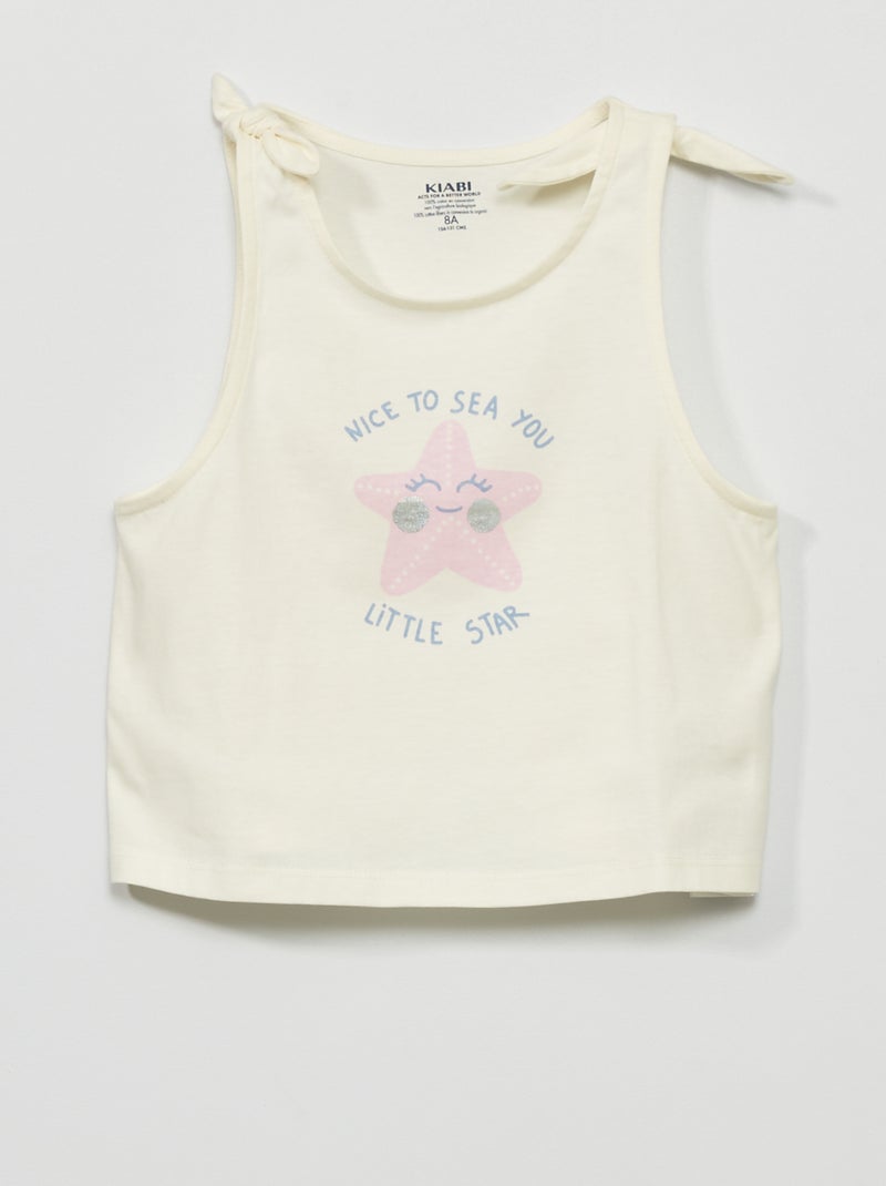 Top estampado BRANCO - Kiabi