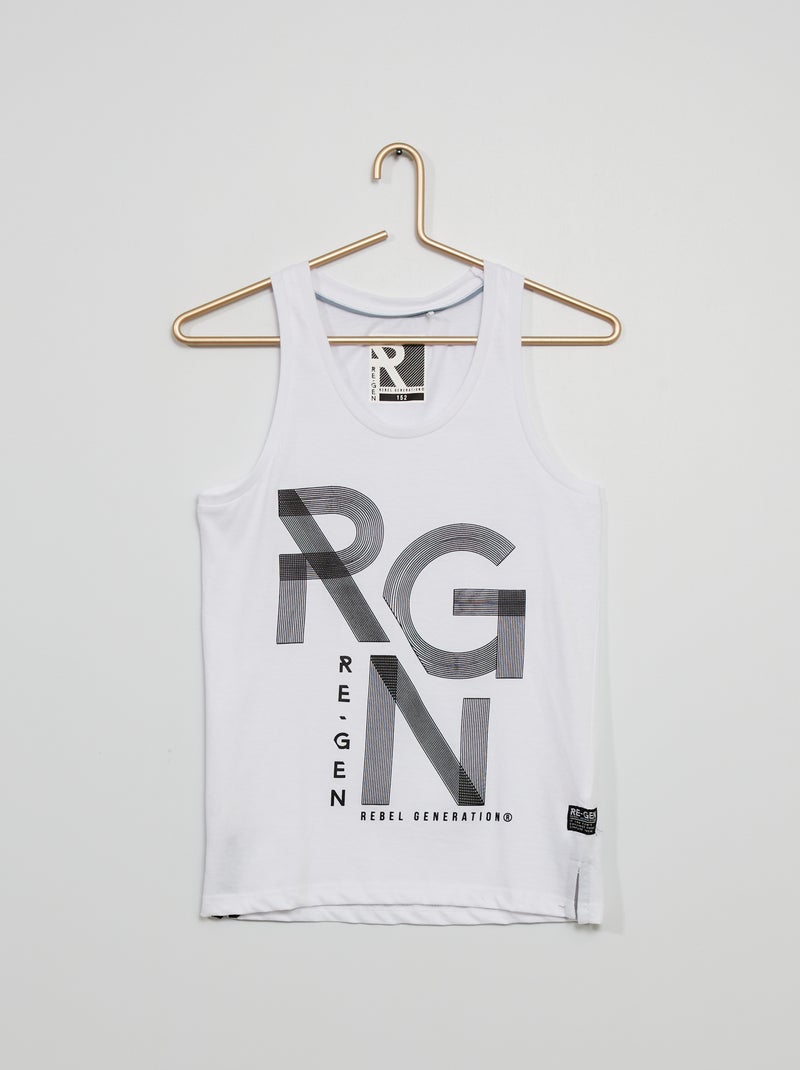 Top estampado Branco - Kiabi