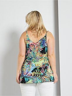 Top estampado com alças finas - Kiabi