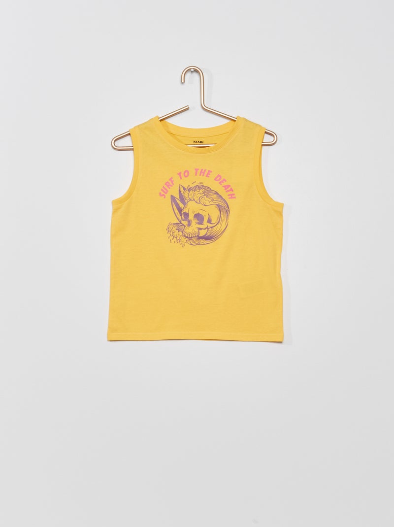 Top estampado de verão CINZA - Kiabi