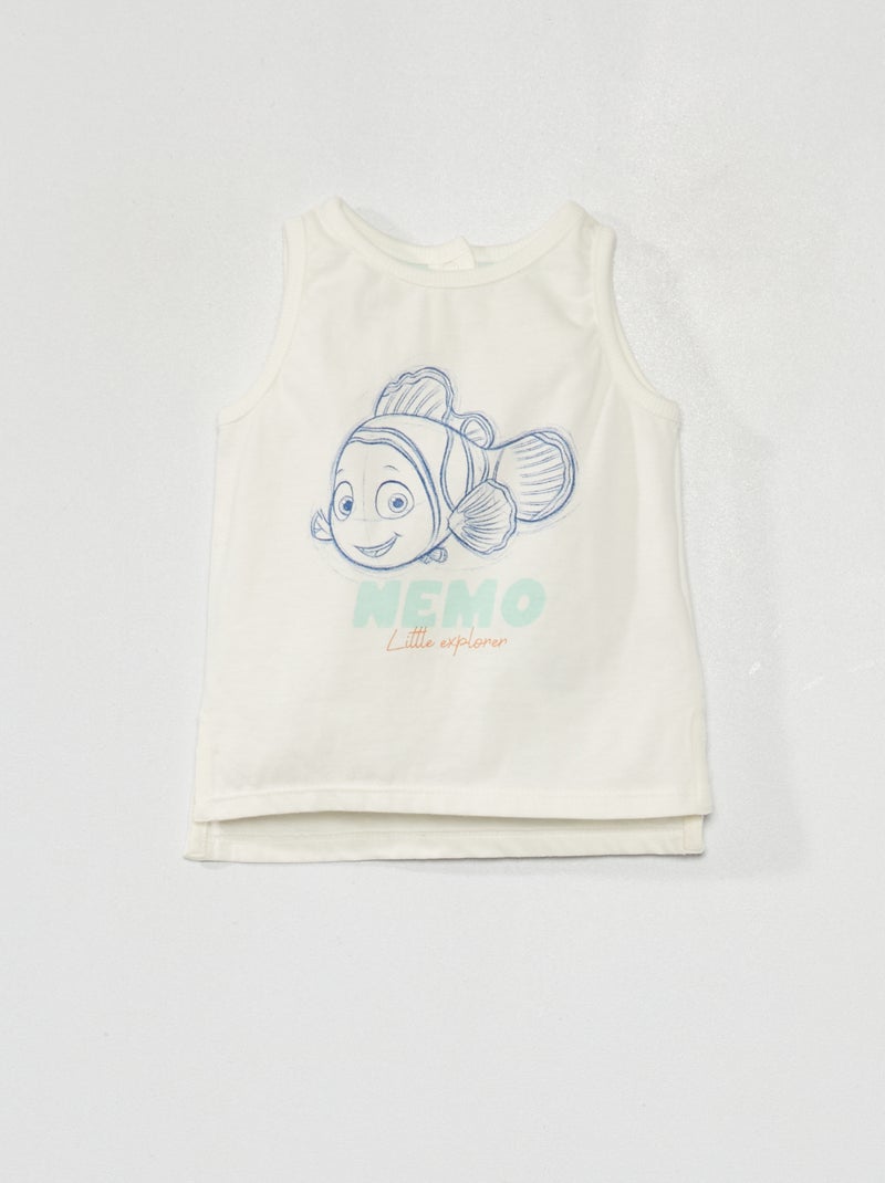 Top estampado 'Disney' 'Nemo' BRANCO - Kiabi