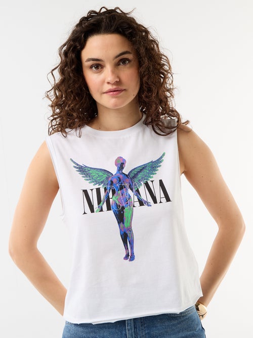 Top estampado 'Nirvana' - Kiabi Top estampado 'Nirvana' - Kiabi