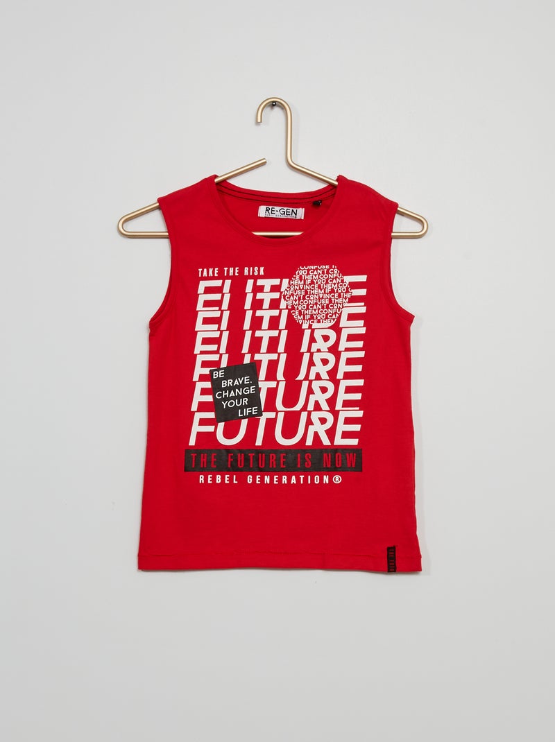 Top estampado Vermelho - Kiabi
