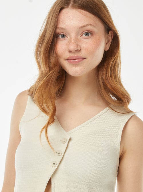 Top estilo colete de fato - Kiabi