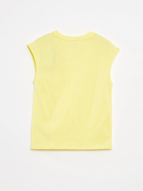 Top estilo largo com recorte frontal - Kiabi