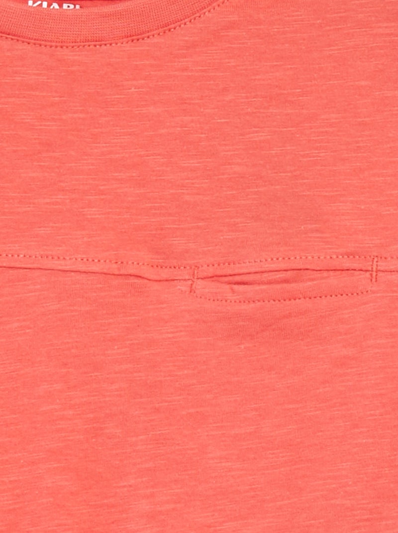 Top estilo largo com recorte frontal LARANJA - Kiabi