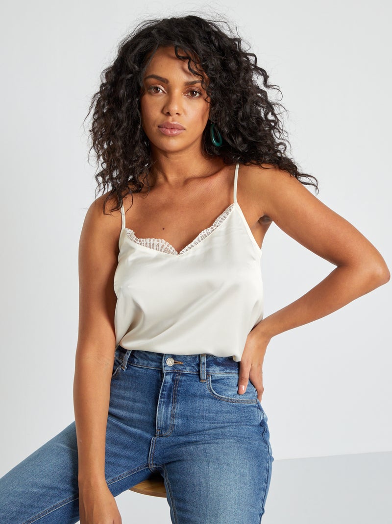 Top fluido Branco - Kiabi