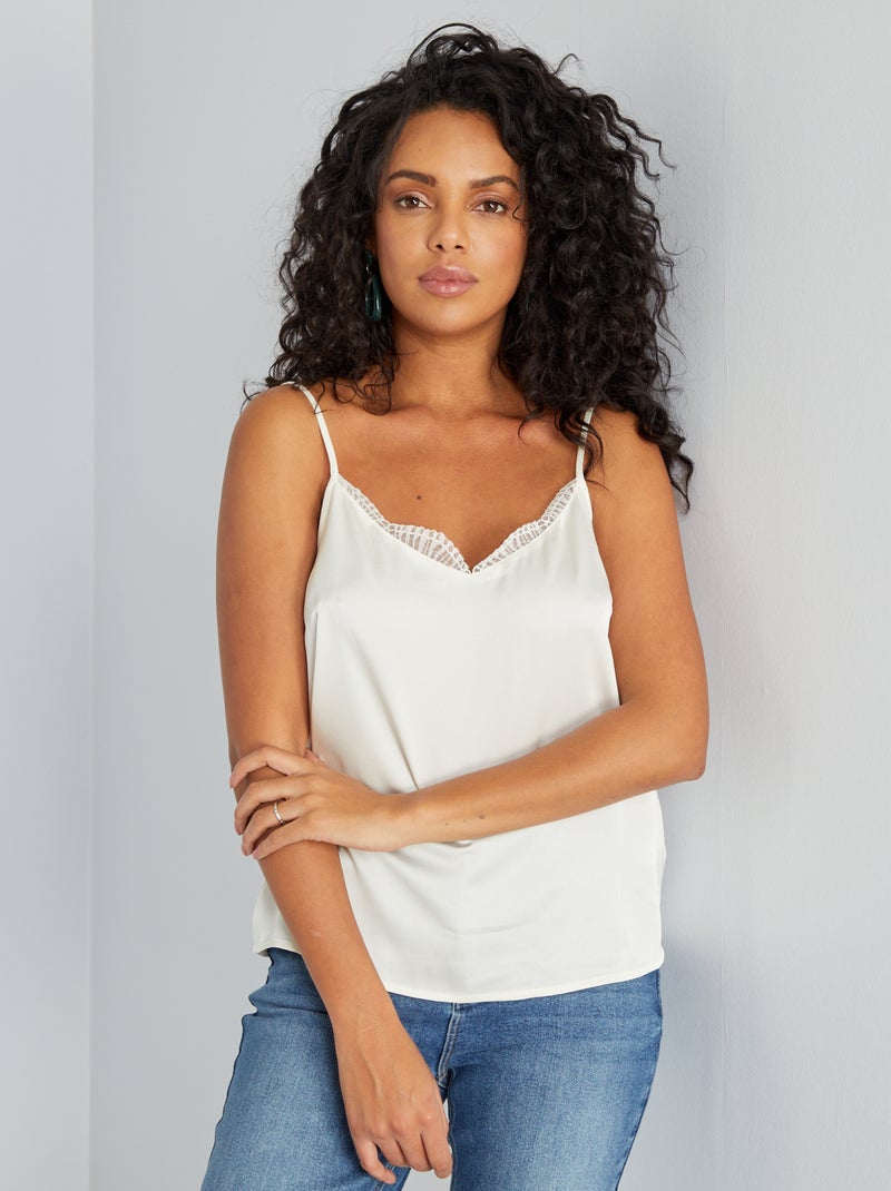 Top fluido Branco - Kiabi