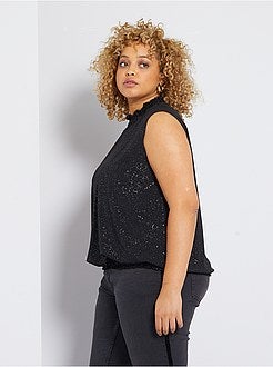 Top fluido com brilhantes - Kiabi