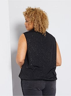 Top fluido com brilhantes - Kiabi