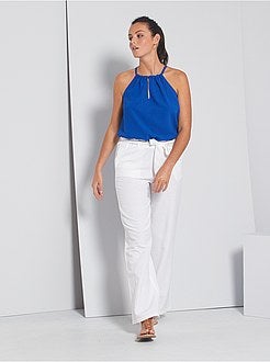 Top fluido com franzidos - Kiabi