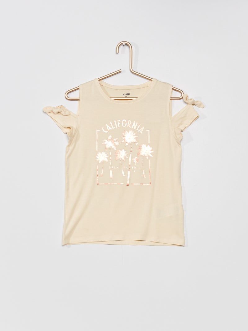 Top fluido estilo 'jungle' BEGE - Kiabi
