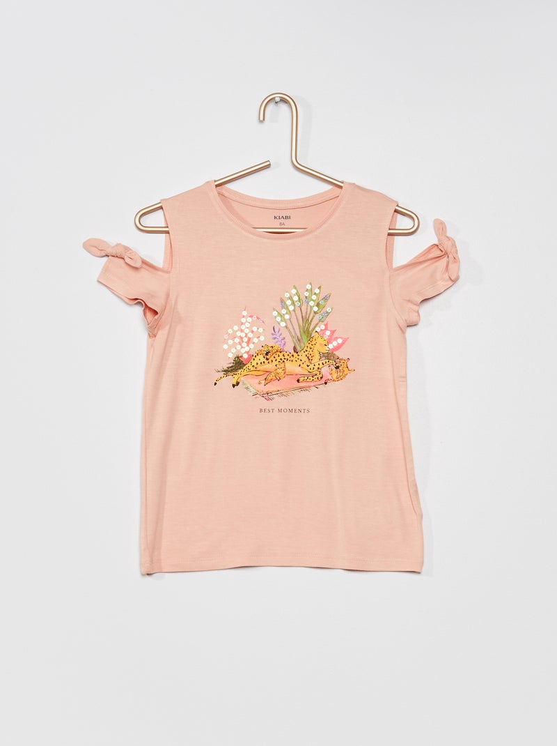 Top fluido estilo 'jungle' ROSA - Kiabi
