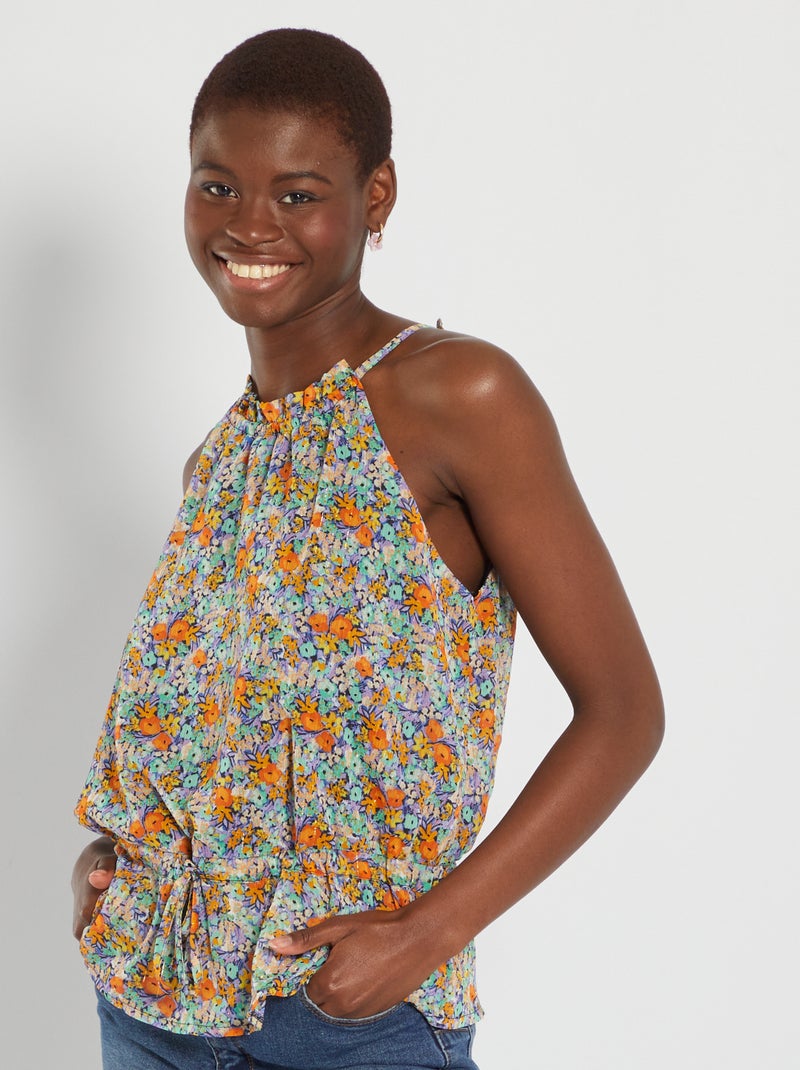 Top fluido florido VERDE - Kiabi