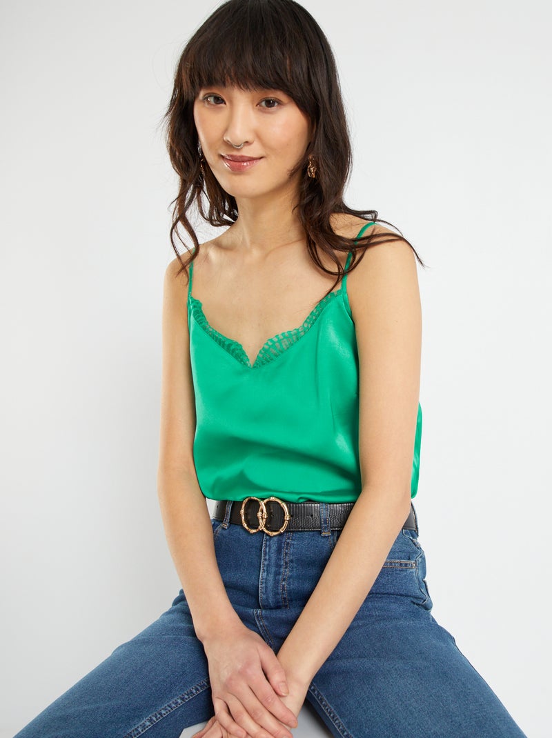 Top fluido Verde - Kiabi