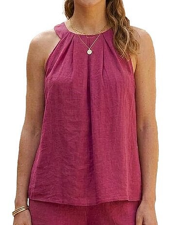 Top Fuchsia Vero Moda Evalina para Mulher