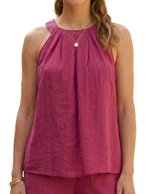 Top Fuchsia Vero Moda Evalina para Mulher - Kiabi Top Fuchsia Vero Moda Evalina para Mulher - Kiabi