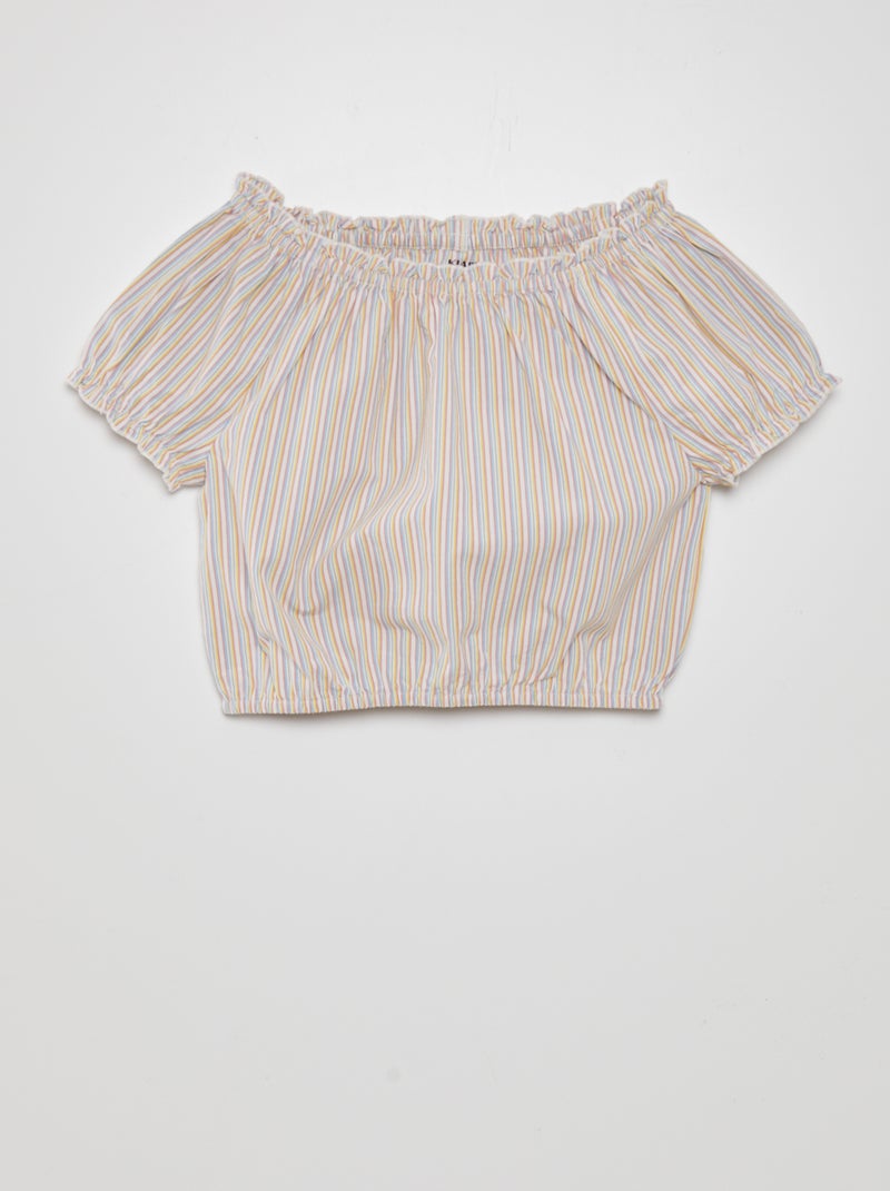 Top gola em forma de barco BRANCO - Kiabi