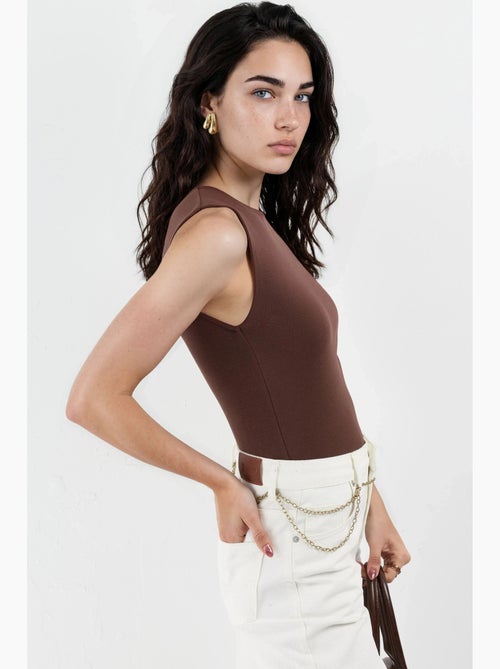 Top gola redonda liso busem - Kiabi
