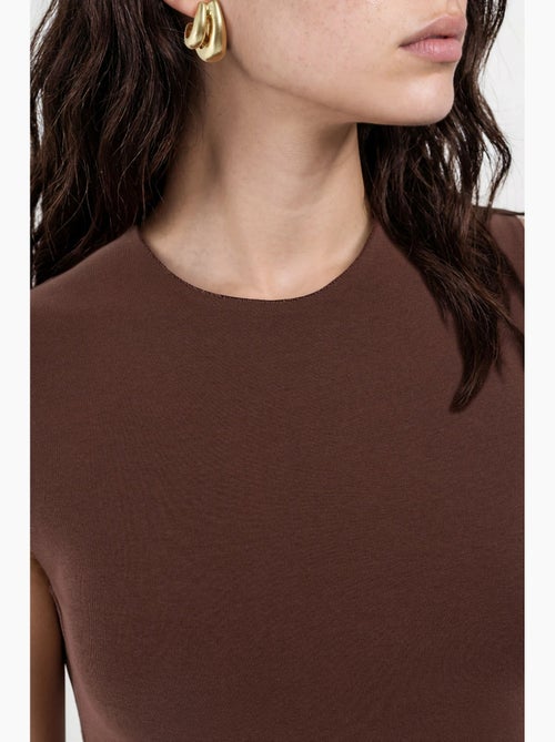 Top gola redonda liso busem - Kiabi