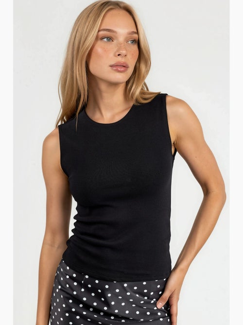 Top gola redonda liso busem - Kiabi