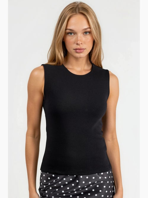 Top gola redonda liso busem - Kiabi