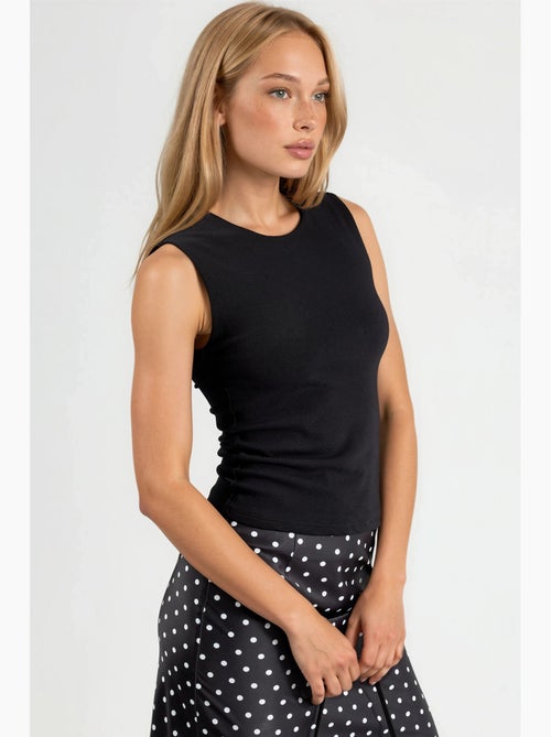 Top gola redonda liso busem - Kiabi