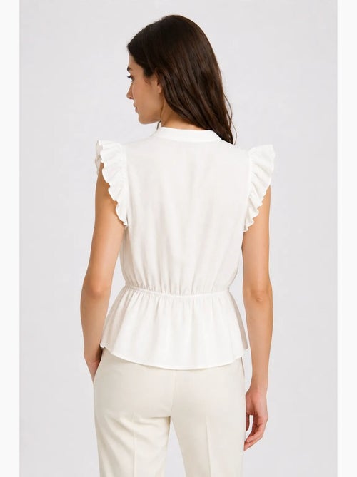 Top jacquard texturizado peplum mixray - Kiabi