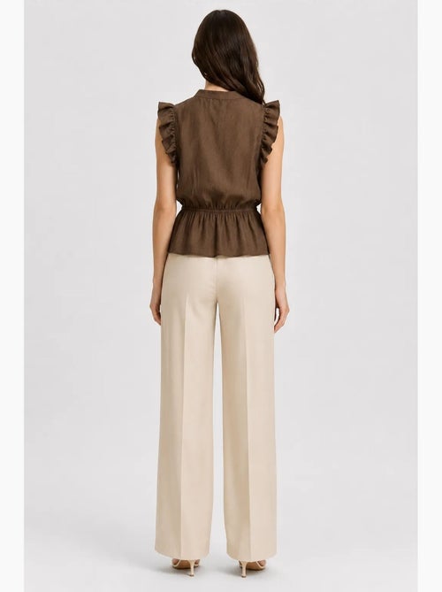 Top jacquard texturizado peplum mixray - Kiabi