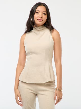 Top justo em malha macia