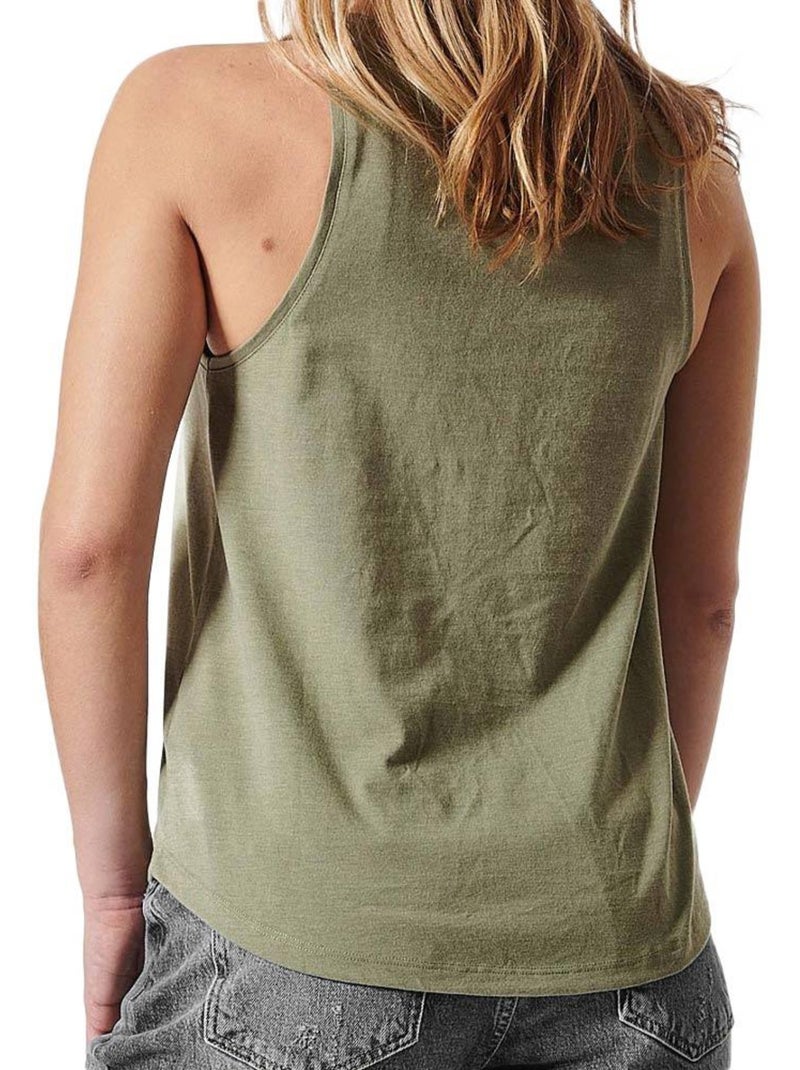 Top Kaki Kaporal FAONE para Mulher Verde cáqui claro - Kiabi