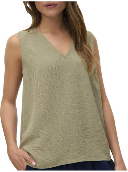 Top kaki vero moda malva para mulher - Kiabi