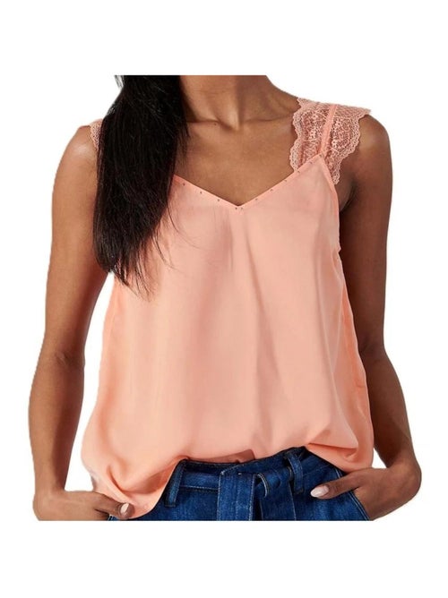 Top Laranja para Mulher Kaporal CARENE24 - Kiabi Top Laranja para Mulher Kaporal CARENE24 - Kiabi