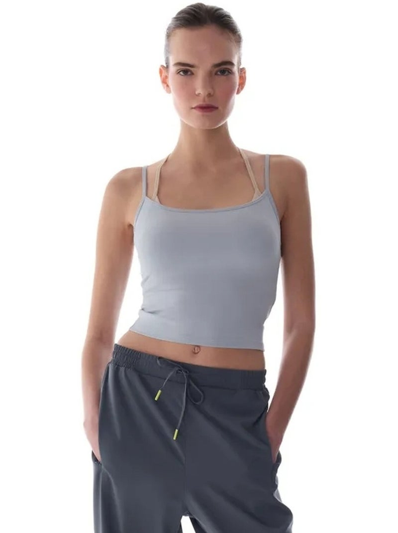 Top layered active penti Azul-céu - Kiabi