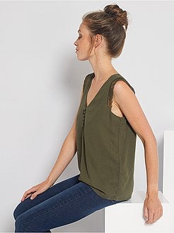 Top lingerie com pormenores em renda - Kiabi