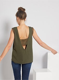 Top lingerie com pormenores em renda - Kiabi