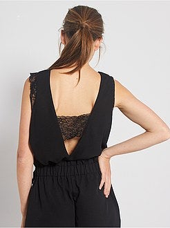 Top lingerie com pormenores em renda - Kiabi