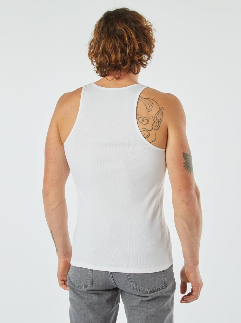 Top liso Branco - Kiabi