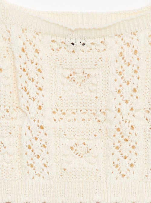 Top liso de croché - Kiabi
