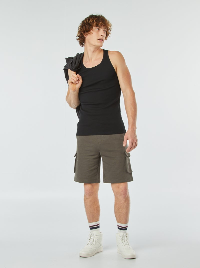 Top liso Preto - Kiabi