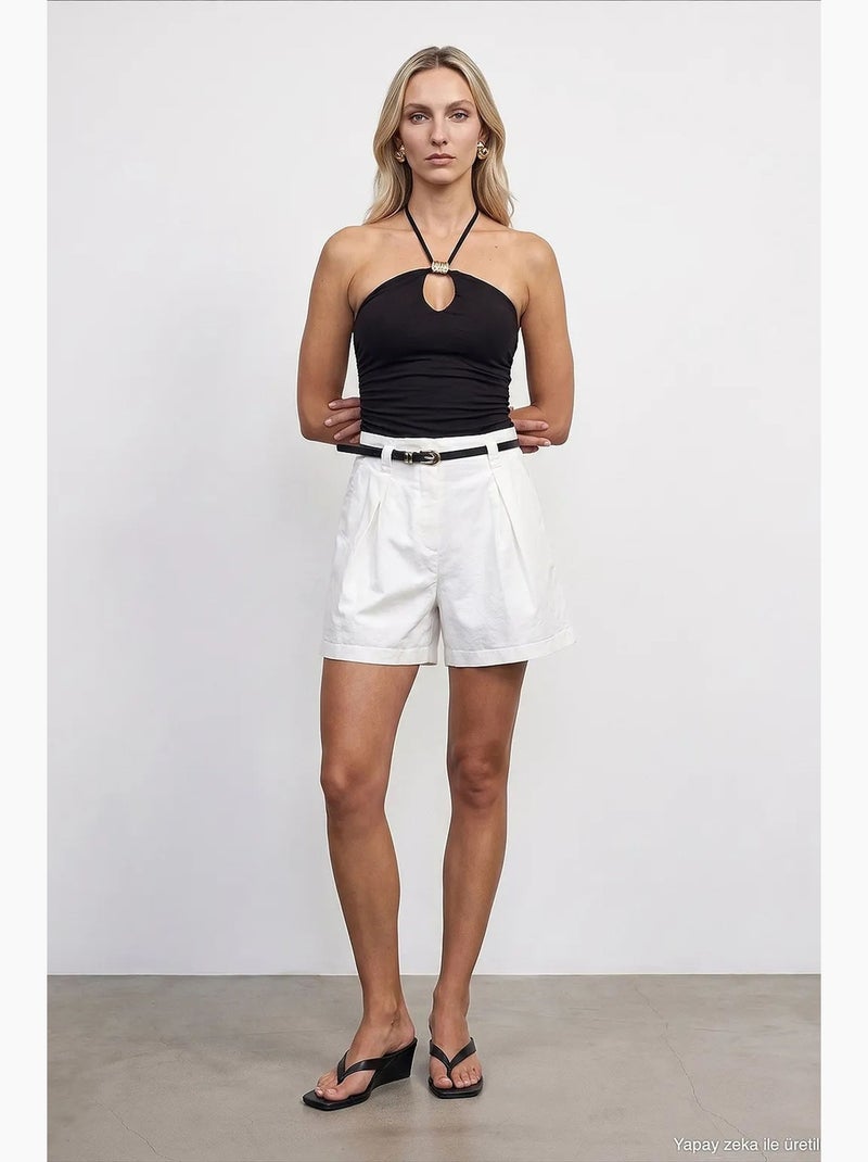 Top mistura de lyocell dilvin Preto - Kiabi