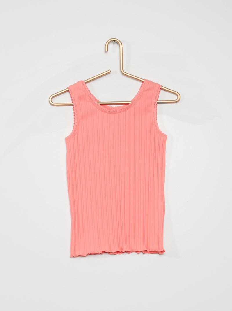 Top nervurado ROSA - Kiabi
