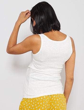 Top pré-mamã em algodão biológico - Kiabi