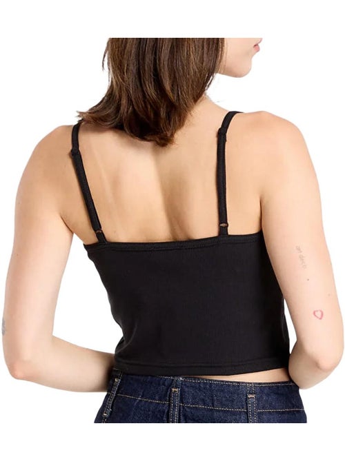 Top Preto de Mulher Calvin Klein Jeans A-Woven - Kiabi Top Preto de Mulher Calvin Klein Jeans A-Woven - Kiabi