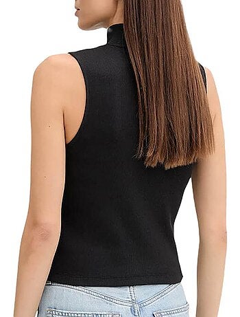 Top Preto Feminino Calvin Klein Jeans A-Woven